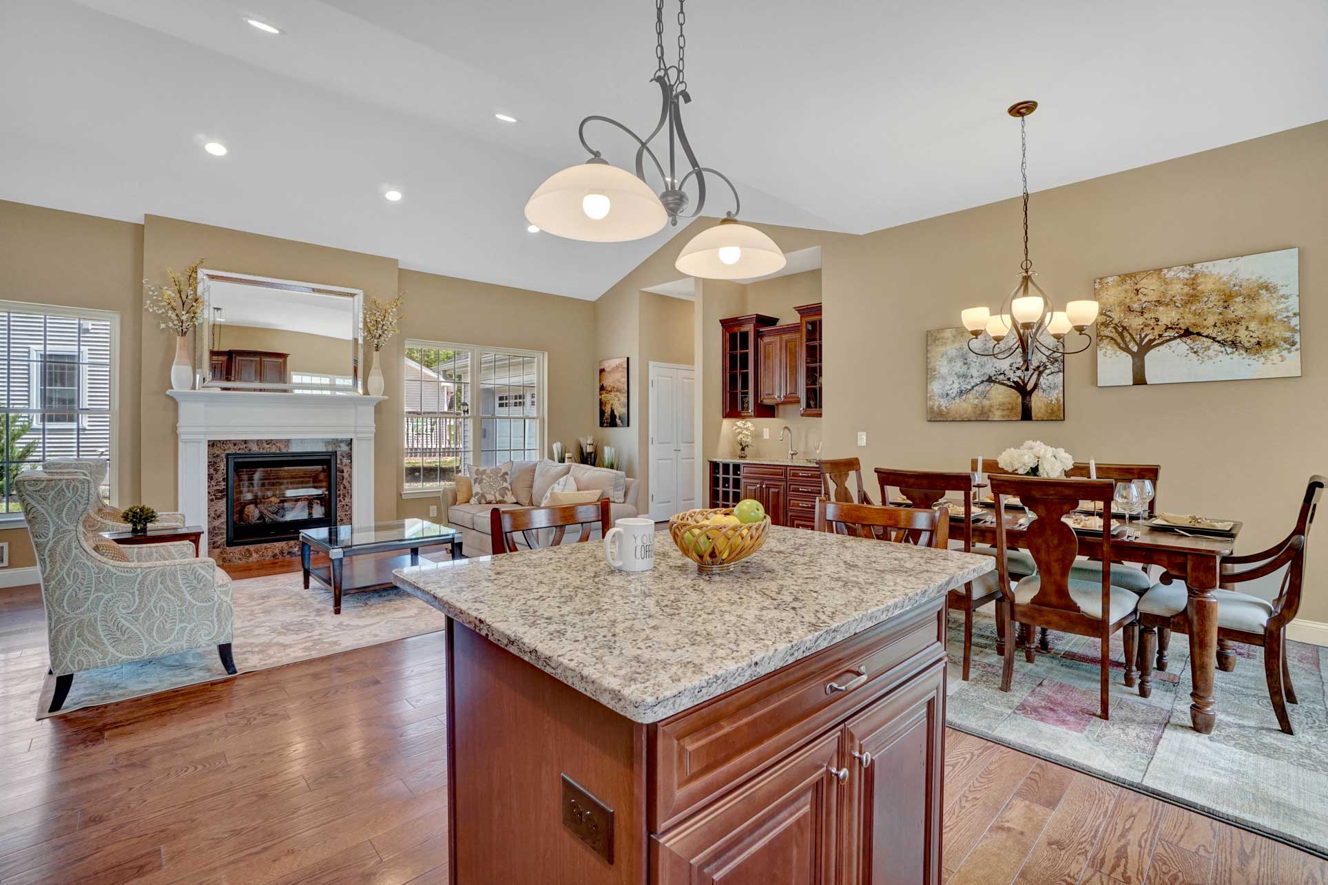 Berkshire Home Kitchen and Living Area